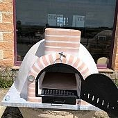 HORNO MONTADO CON LADRILLO REDONDO - 1