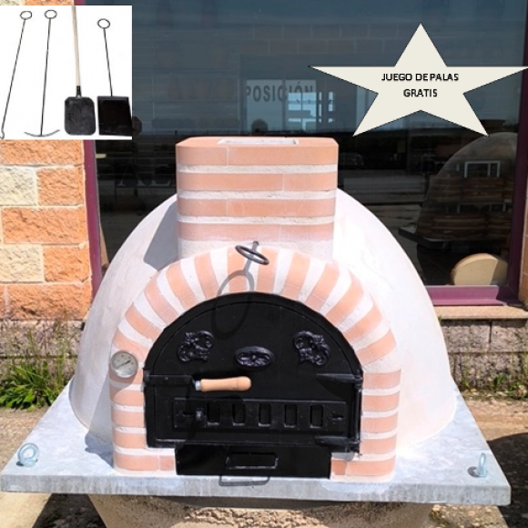 HORNO MONTADO CON LADRILLO REDONDO