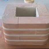 HORNO MONTADO CON LADRILLO REDONDO - 6