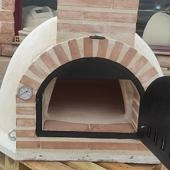 HORNO MONTADO EN ESQUINA CEMENTO R�STICO  - 1