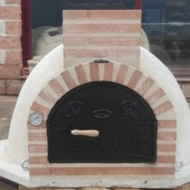 HORNO MONTADO EN ESQUINA CEMENTO R�STICO 