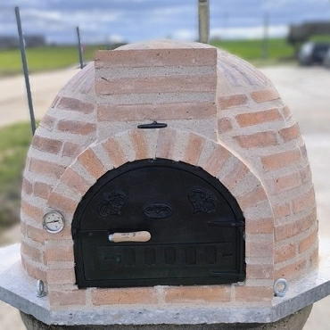 HORNO MONTADO EN ESQUINA LADRILLO CURVO