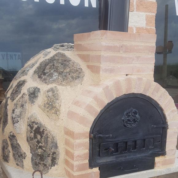 HORNO MONTADO EN ESQUINA PIEDRA SAYAGUESA